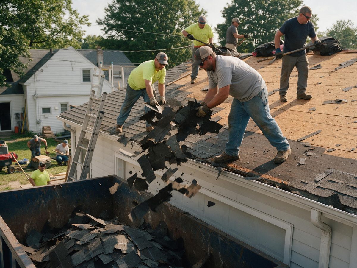 roofing project in Huntertown, IN